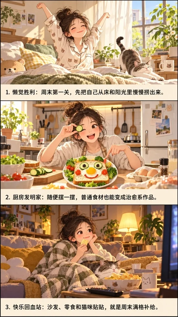 上下三格生活漫画分镜