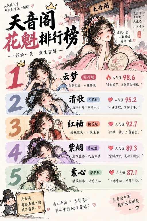 排行榜型信息图